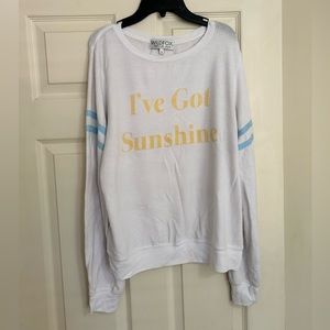 Wildfox “I’ve Got Sunshine” sweater, size small